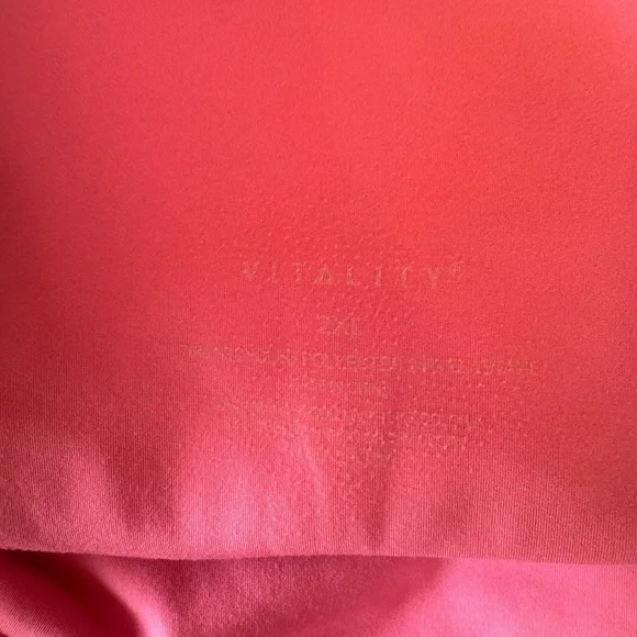 Vitality Plus Size Pink Booty Lifting Athletic Barbiecore Leggings K - Picture 4 of 4